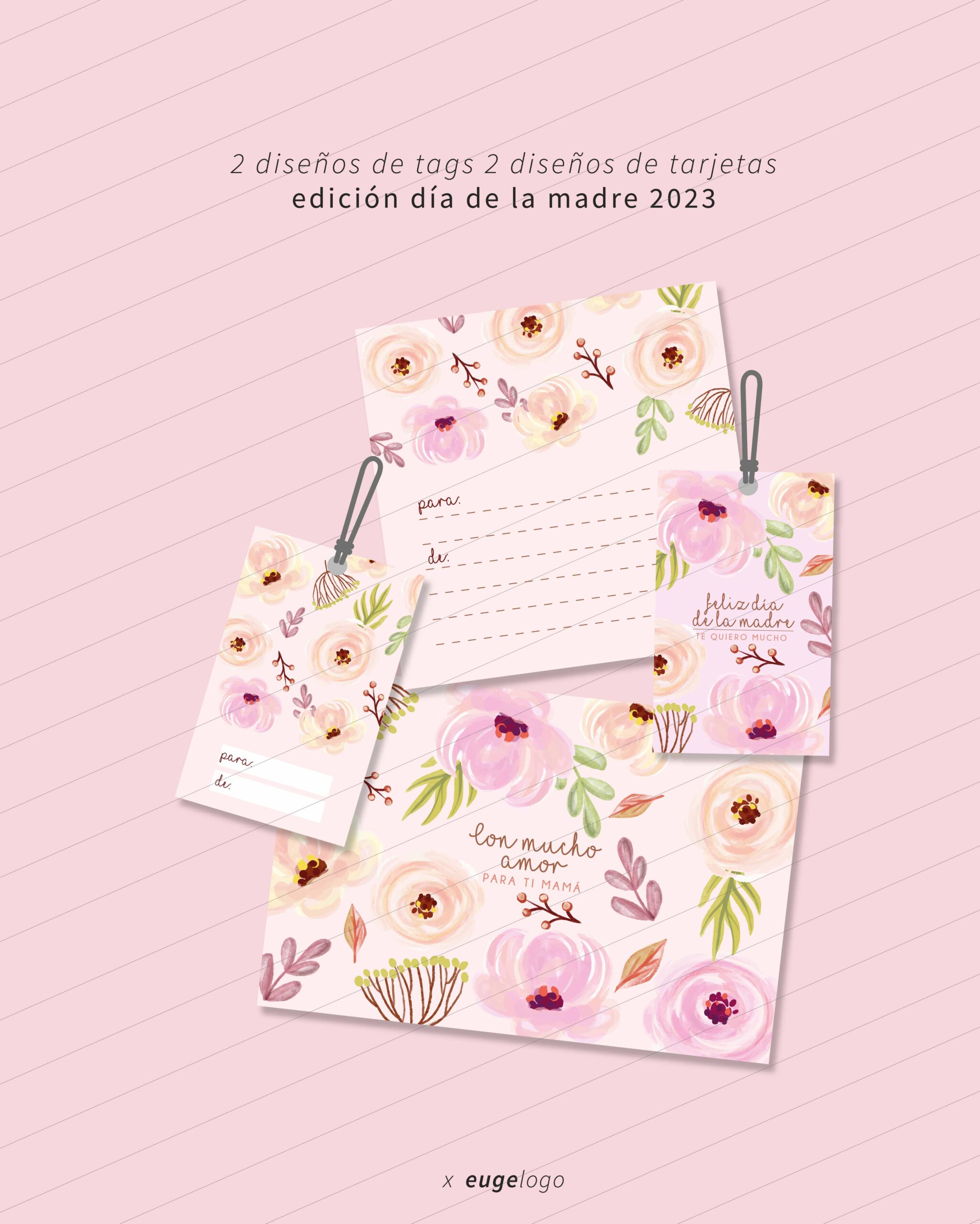 Imprimible para Mamá Flores Vintage