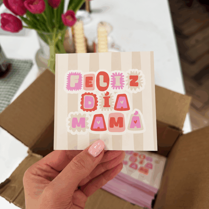 Imprimible Feliz día mamá TQM